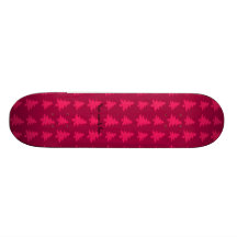 Motif rose magenta d'arbres de Noël Skateboards Personnalisés