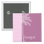 Motif rose tropical de Chevron Badges