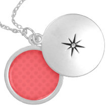 Motif rouge-clair de flocons de neige colliers