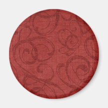 Motif rouge de remous de vacances aimants pour réfrigérateur
