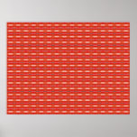 motif rouge sur une affiche