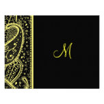 Motif RSVP de Paisley Carton D'invitation