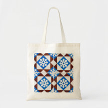 Motif sans couture de tuile sac