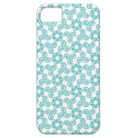 Motif tiffany moderne de remous d'abrégé sur bleu étui iPhone 5