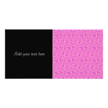 Motif tourbillonnant rose mignon de vignes photocartes