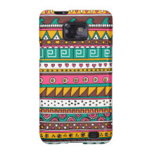 Motif tribal coloré étui galaxy s2