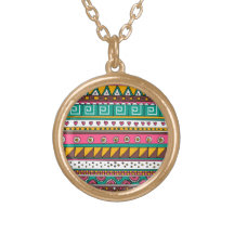 Motif tribal coloré pendentifs