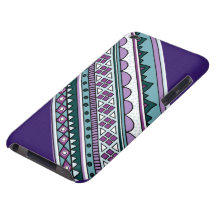 Motif tribal géométrique pourpre coques iPod touch 