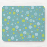 Motif turquoise de bulles de mod tapis de souris