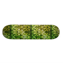Motif vert ; Cru Skateboards