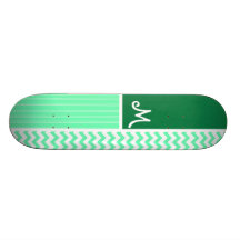 Motif vert de Chevron Plateau De Skate