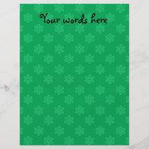 Motif vert de flocons de neige prospectus en couleur