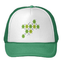 Motif vert de Jacquard de crâne Casquettes