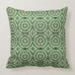 Motif vert mou de cercle oreillers american