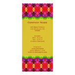 motif vert rose rouge jaune modèle de double carte