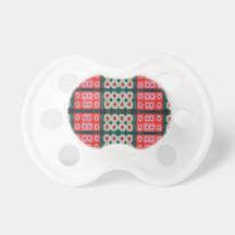 motif vert rouge de tuile de Noël