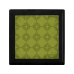 Motif vert vintage boîte à babioles