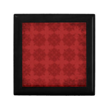 Motif vintage rouge audacieux boîte à souvenirs