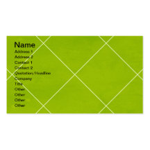 MOTIFS À MOTIFS DE LOSANGES de CARRÉ de VERT d'arg Carte De Visite