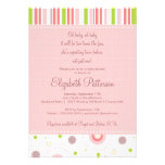 Motifs d'invitation de baby shower de fille de jum