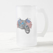 Moto américaine de motard tasses à café