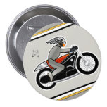 Moto d'art déco (3" goupille) badges avec agrafe