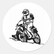 Moto de motocross autocollants
