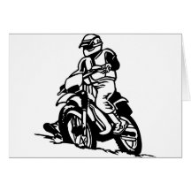 Moto de motocross carte