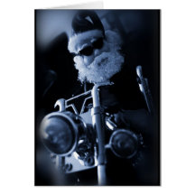 moto de père Noël Cartes De Vœux