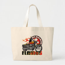 Moto vintage de flamme sac fourre-tout