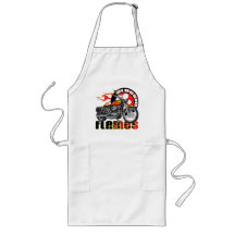 Moto vintage de flamme tablier