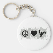 Motocross 4 porte-clefs