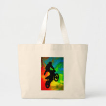 Motocross dans la fusion solaire sacs fourre-tout