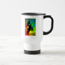 Motocross dans la fusion solaire tasses