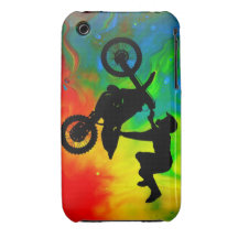 Motocrossing dans un Flareup solaire Coques iPhone 3 Case-Mate