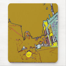 MOTOCYCLISTE tapis de souris