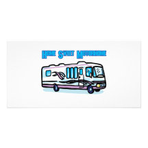 Motorhome doux à la maison cartes avec photo