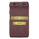 Motorola Droid RAZR de l'exécutif de plaque d'iden Droid RAZR Case