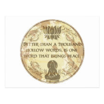 Mots creux de Bouddha Cartes Postales
