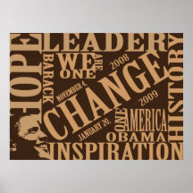 Mots de copie de changement affiche