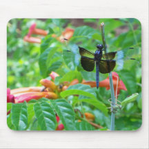 Mouche bleue MousePad de dragon Tapis De Souris