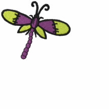 Mouche de dragon de broderie