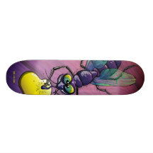 Mouche de sourire vilaine skateboard customisable