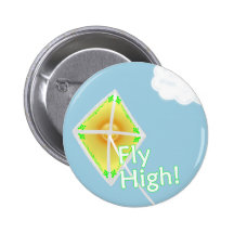 Mouche haute ! Pin de motivation de bouton de cerf Badges