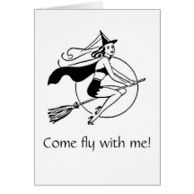 Mouche veneze avec moi ! Carte de Halloween