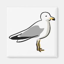 Mouette abstraite aimant pour réfrigérateur