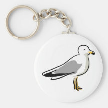 Mouette abstraite porte-clé