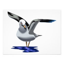 Mouette sur le magma carton d'invitation
