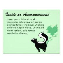 Mouffette Stinky d'amour Faire-parts