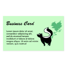 Mouffette Stinky d'amour Modèle De Carte De Visite